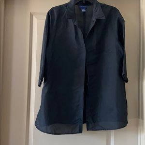 Venezia black button down shirt